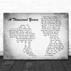 Christina Perri A Thousand Years Man Lady Couple Grey Song Lyric Quote Print