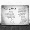 George Michael Kissing A Fool Man Lady Couple Grey Song Lyric Quote Print