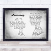 The Cure LoveGrey Song Man Lady Couple Grey Song Lyric Quote Print