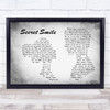 Semisonic Secret Smile Man Lady Couple Grey Song Lyric Quote Print