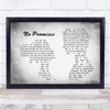 Shawn Mendes No Promises Man Lady Couple Grey Song Lyric Quote Print