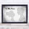 Andrew Belle In My Veins Man Lady Couple Grey Song Lyric Quote Print