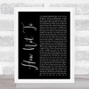 Dan + Shay How Not To Black Script Song Lyric Music Wall Art Print