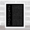 Darren Hayes I Can't Ever Get Enough Of You Black Script Song Lyric Music Wall Art Print