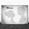 Justin Timberlake Mirrors Man Lady Couple Grey Song Lyric Print