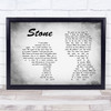 Alessia Cara Stone Man Lady Couple Grey Song Lyric Print