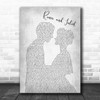 Dire Straits Romeo And Juliet Man Lady Bride Groom Wedding Grey Song Lyric Print