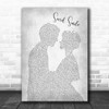 Semisonic Secret Smile Man Lady Bride Groom Wedding Grey Song Lyric Quote Print