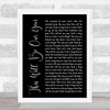Foo Fighters This Will Be Our Year Black Script Song Lyric Music Wall Art Print