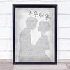 Michael Jackson You Are Not Alone Grey Song Man Lady Bride Groom Wedding Print