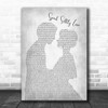 Andy Williams Speak Softly Love Man Lady Bride Groom Wedding Grey Song Print