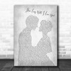 How Long Will I Love You Ellie Goulding Grey Song Lyric Man Lady Wedding Print