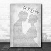 Ray LaMontagne Let It Be Me Grey Song Lyric Man Lady Bride Groom Wedding Print