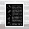 Joshua Kadison Beautiful In My Eyes Black Script Song Lyric Music Wall Art Print