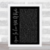 Kasabian You're In Love With A Psycho Black Script Song Lyric Music Wall Art Print