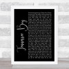 Kip Moore Tennessee Boy Black Script Song Lyric Music Wall Art Print