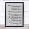 Mayday Parade I Swear This Time I Mean It Rustic Script Grey Song Lyric Print