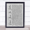 Randy Travis Deeper Than The Holler Rustic Script Grey Song Lyric Quote Print
