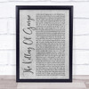 Rod Stewart The Killing Of Georgie Rustic Script Grey Song Lyric Quote Print