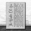 Elvis Presley The Wonder Of You Rustic Script Grey Song Lyric Quote Print