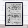 Stevie Wonder Ribbon In The Sky Rustic Script Grey Song Lyric Quote Print