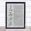 Walk The Moon Shut Up And Dance Rustic Script Grey Song Lyric Quote Print