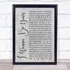 Arctic Monkeys I Wanna Be Yours Rustic Script Grey Song Lyric Quote Print