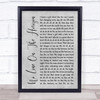 U2 No Line On The Horizon Rustic Script Grey Song Lyric Print