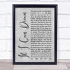 Elvis Presley If I Can Dream Rustic Script Grey Song Lyric Quote Print