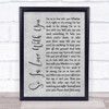 Texas So In Love With You Rustic Script Grey Song Lyric Print