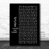 Shawn Mendes Memories Black Script Song Lyric Music Wall Art Print