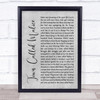 The Jam Town Called Malice Rustic Script Grey Song Lyric Print