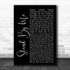 Shayne Ward Stand By Me Black Script Song Lyric Music Wall Art Print