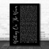 Skipinnish Walking On The Waves Black Script Song Lyric Music Wall Art Print