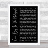 Stereophonics Local Boy In The Photograph Black Script Song Lyric Music Wall Art Print