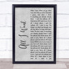Staind All I Want Rustic Script Grey Song Lyric Quote Print
