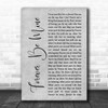 Bitty Mclean Forever Be Mine Grey Rustic Script Song Lyric Print