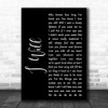 The Beatles I Will Black Script Song Lyric Music Wall Art Print
