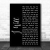 The Beatles I Will Black Script Song Lyric Music Wall Art Print