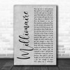 Chris Stapleton Millionaire Grey Rustic Script Song Lyric Print