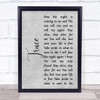 twenty one pilots Truce Rustic Script Grey Song Lyric Print