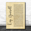 Frightened Rabbit Keep Yourself Warm Rustic Script Song Lyric Print