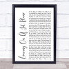 Woody Guthrie Ship In The Sky Rustic Script Song Lyric Print