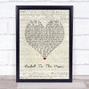 Runrig Rocket To The Moon Script Heart Song Lyric Print