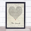 The 1975 The Sound Script Heart Song Lyric Print