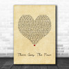 Doves There Goes The Fear Vintage Heart Song Lyric Print