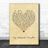 Eels My Beloved Monster Vintage Heart Song Lyric Print