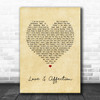 Joan Armatrading Love & Affection Vintage Heart Song Lyric Print