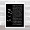 Linkin Park In The End Black Script Song Lyric Music Wall Art Print