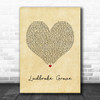 AJ Tracey Ladbroke Grove Vintage Heart Song Lyric Print